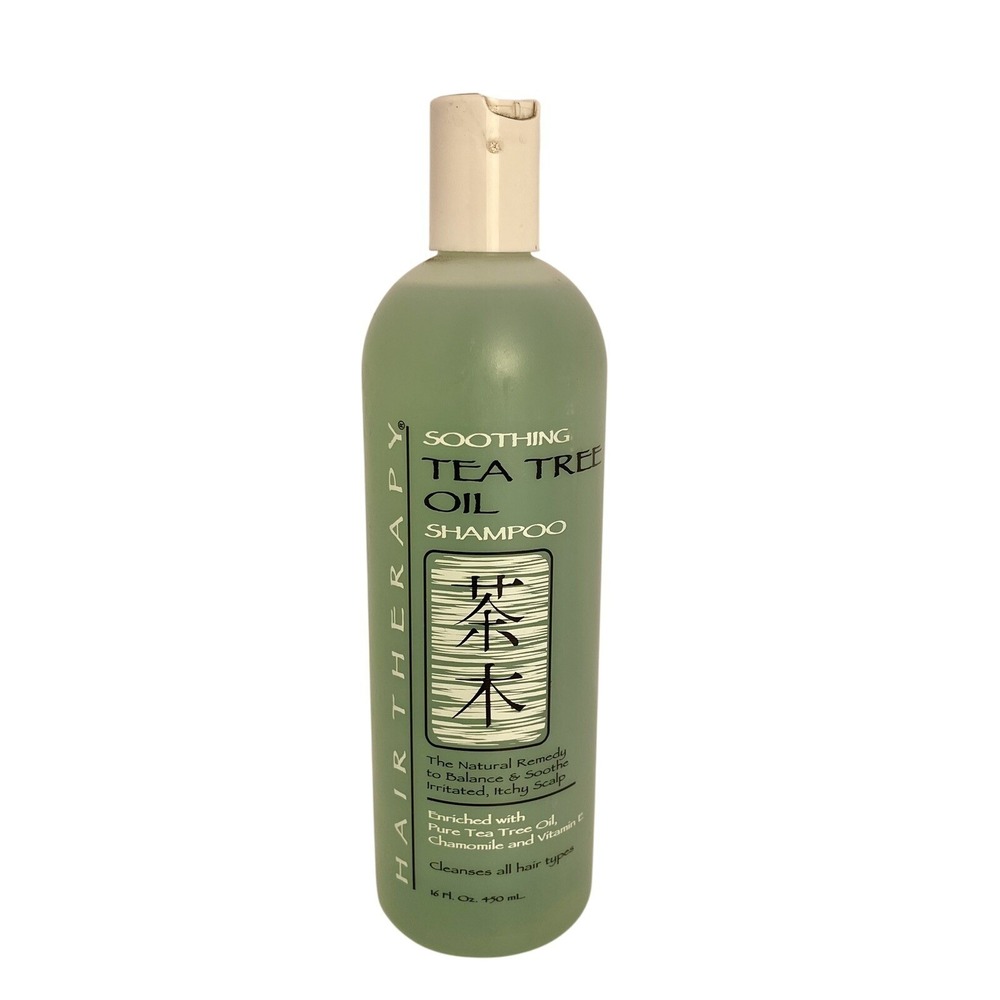 HAIR THERAPY Calming Tea Tree Oil  Shampoo- 16 Fl Oz Calms Itchy Scalp New